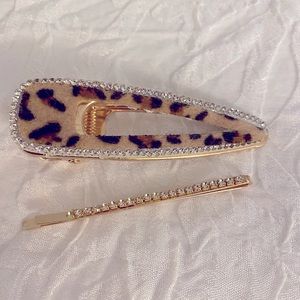 Leopard print Hairpin Set